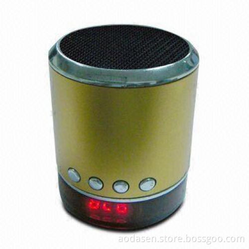 MP3 Player with Speaker, Supports Micro SD Card and T-flash Card, LED Light Indicator
